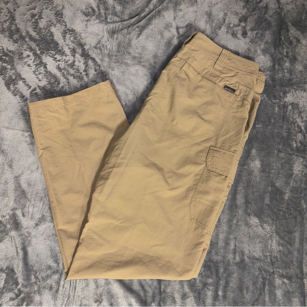 Eddie Bauer Travex‎ Pants 36x34 Beige Mens Cargo Lightweight Stretch Outdoor